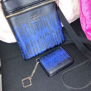 L.A.M.B. Mini bag with matching bifold wallet